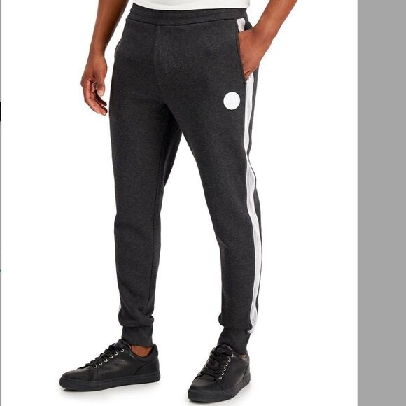 MICHAEL KORS Men's Logo Fleece Track Pants,Small - Picture 3 of 7